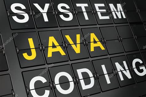 Programming concept: Java on airport board background — Stock Photo © maxkabakov #103210382