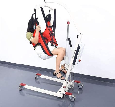 HNYG Hoyer Lift Sling, Medical Patient Lift Slings with Commode Cutout, Four Point Support ...