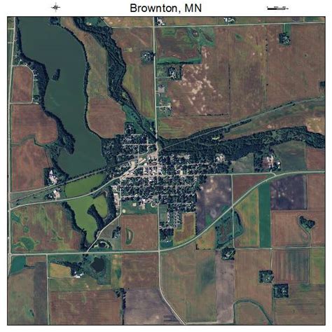 Aerial Photography Map of Brownton, MN Minnesota