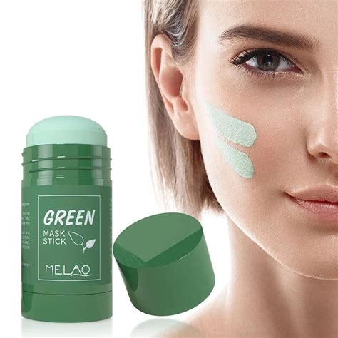 MELAO 2 Sticks Green Tea Oil-Control Facial Mask T599 | Clean pores ...