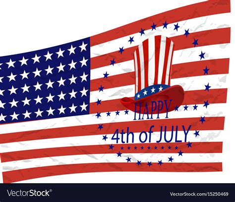 Independence day american symbols Royalty Free Vector Image