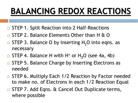 REDOX REACTION