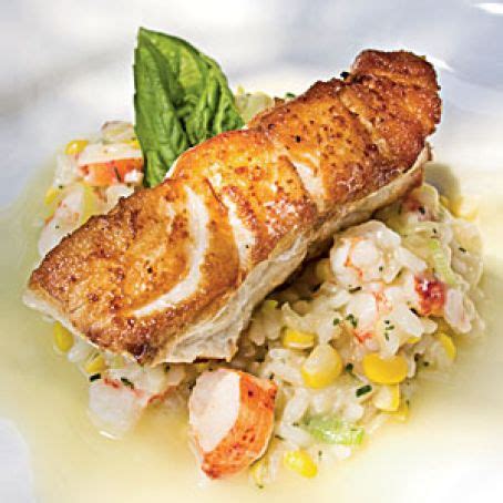 Roasted Grouper with Seafood Risotto and Champagne Citrus Beurre Blanc ...