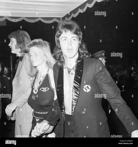 Film - 'Live and Let Die' Premiere - London. Paul McCartney and his ...