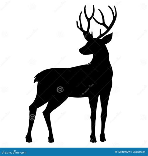 Deer Silhouette Set Vector Illustration | CartoonDealer.com #44360154