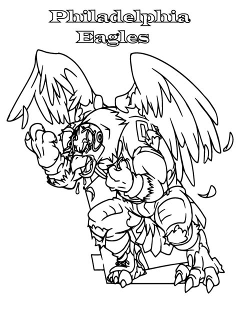 Philadelphia Eagles Logo Coloring Page - Free Printable Coloring Pages for Kids