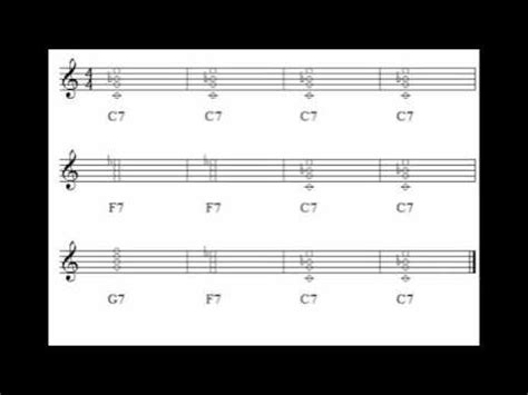 12 bar blues piano backing track in C major for improvisation - YouTube