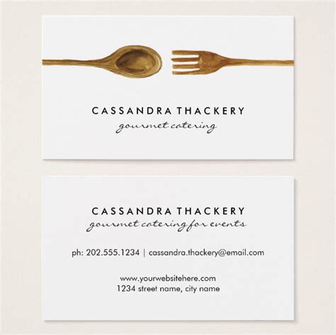 Catering Visiting Cards Samples | Arts - Arts