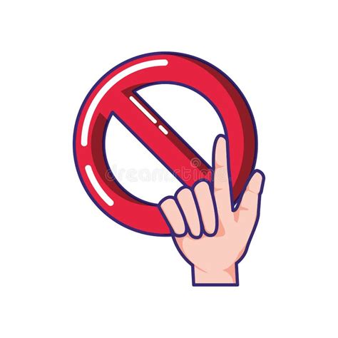 Prohibited Symbol Isolated Icon Stock Vector - Illustration of ...