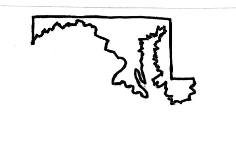 Maryland State Silhouette at GetDrawings | Free download