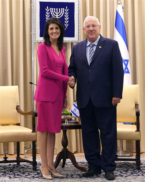 DVIDS - Images - Ambassador Nikki Haley meets Israeli President Rivlin [Image 1 of 9]