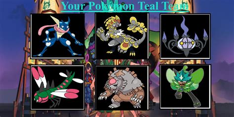 Your Pokemon team(The Teal Mask) by Drago-Pantherforever on DeviantArt