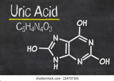 Blackboard Chemical Formula Uric Acid Stock Illustration 224737165 ...