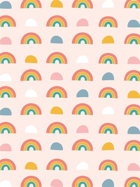 Rainbow patterned desktop, tablet and phone wallpaper – makeandtell