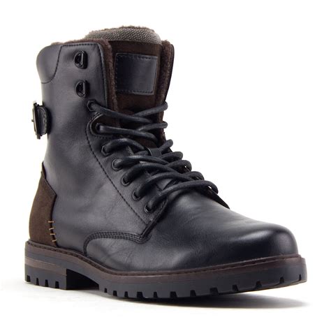 Men's B-1911 Steve 8 inch Tall Fashion Military Combat Dress Boots