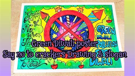 Green Diwali Poster/Diwali Chart/Diwali chart for School Project/Eco ...