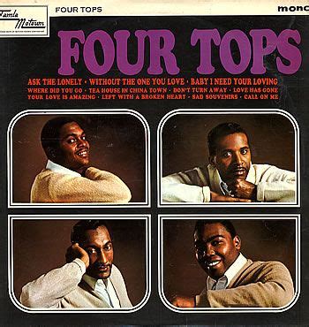 The Four Tops - 1964, via www.soulcellar.co.uk | Four tops, Top albums, Play that funky music