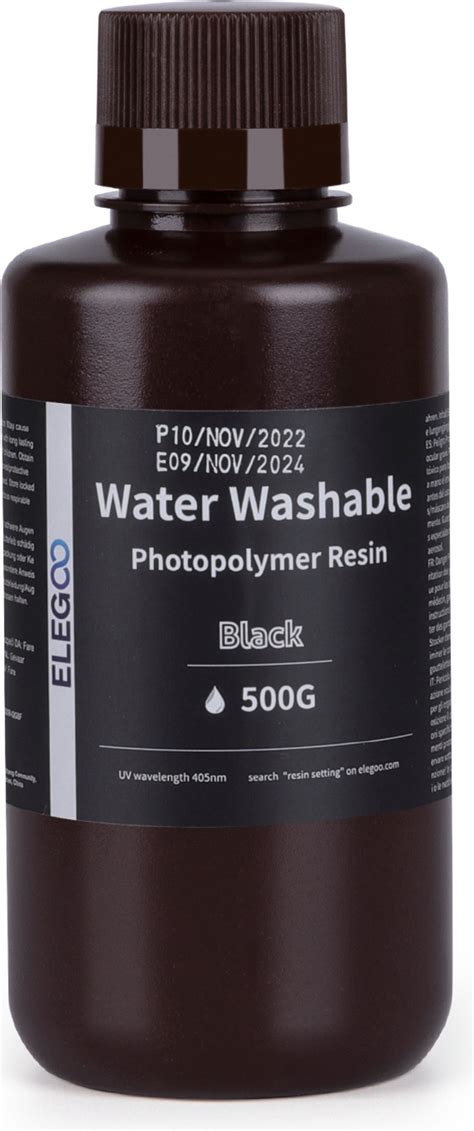 Elegoo Water Washable Resin Black - 3DJake International