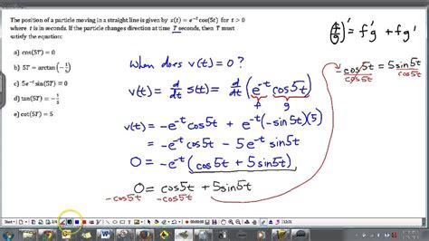 Derivatives of Transcendental Functions: EX1 - YouTube