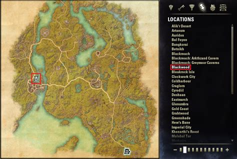 Eso Blackwood Wayshrine Map | SexiezPicz Web Porn