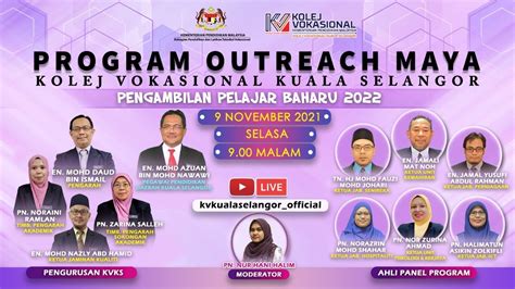 Program Outreach Maya Kolej Vokasional Kuala Selangor 2021 - YouTube