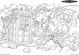 Doctor Who Coloring Pages  Home sketch template