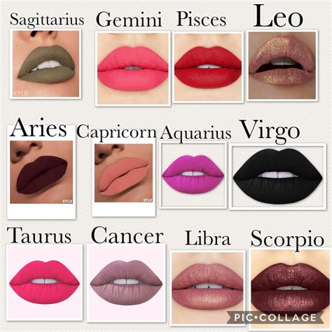 The signs as lip colors #mynumerology | Zodiac signs scorpio, Zodiac ...