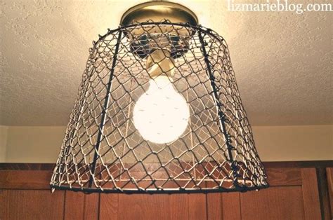 DIY Wire Basket Light | Diy light fixtures, Basket lighting, Diy lighting