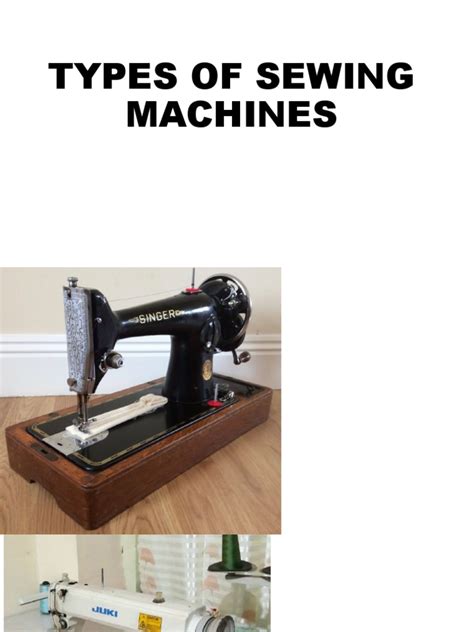 Types of Sewing Machine | PDF