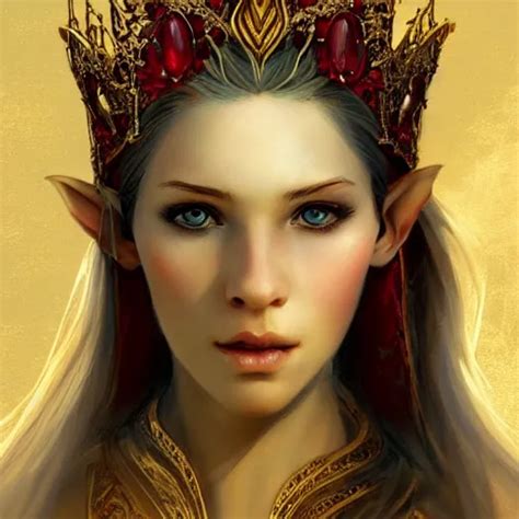 a portrait of a young beautiful elven queen, fair | Stable Diffusion | OpenArt