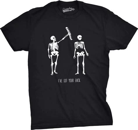 Mens Got Your Back Funny Skeleton Best Friend Halloween T shirt-in T ...