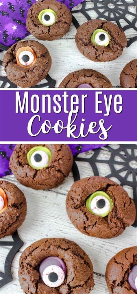 Monster Eye Cookies Recipe | Halloween Thumbprint Cookies