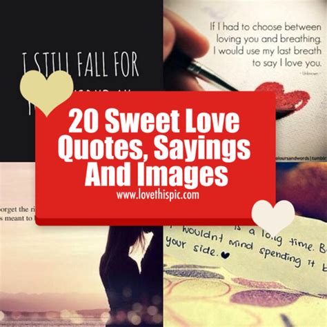 20 Sweet Love Quotes, Sayings And Images