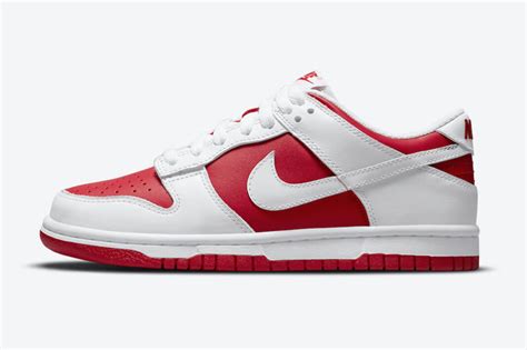 Nike Dunk Low Championship Red DD1391-600 Release Date Info | SneakerFiles