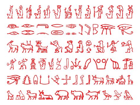 Egyptian Hieroglyphs Vector Art & Graphics | freevector.com