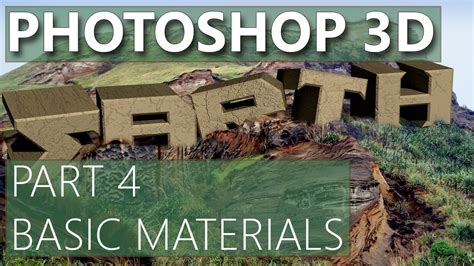 3D in Photoshop CS6 - 04 - Basic Materials - YouTube