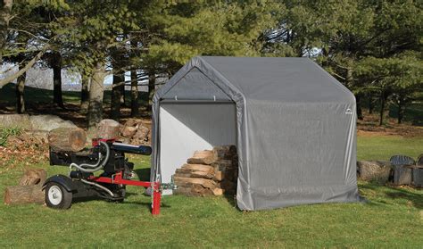 ShelterLogic Shed-in-a-Box 6' x 6' x 6' Peak Style Grey Storage Shed ...