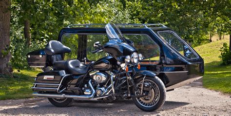 Motorcycle Hearse with side car - Full Circle Funerals