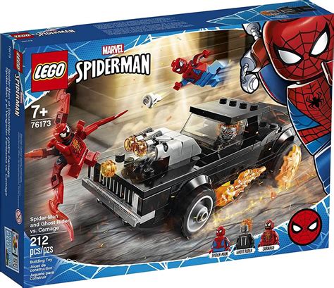 Buy LEGO Marvel Spider-Man: Spider-Man and Ghost Rider vs. Carnage 76173 Collectible Building ...