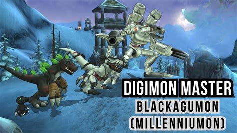 Digimon Master World - BlackAgumon(Millenniumon) Evolution & Skills - YouTube