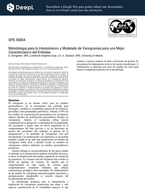 Methodology For Variogram Interpretation and Modeling For Improved Reservoir Characterization ...