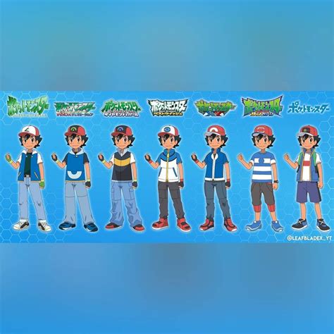 Mike Paragas on Instagram: “Great fanart for all Ash's previous outfits with Pokémon Journeys ...