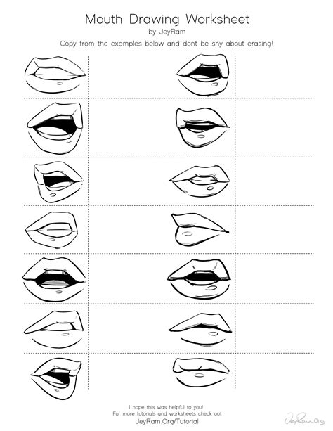 How To Draw A Mouth