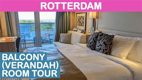 Rotterdam: Balcony/Verandah Cabin Tour (Holland America) - YouTube