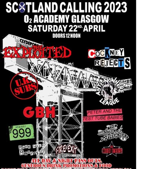 Scotland Calling 2023 - 22 April 2023 - O2 Academy Glasgow - Event/Gig details & tickets | Gigseekr