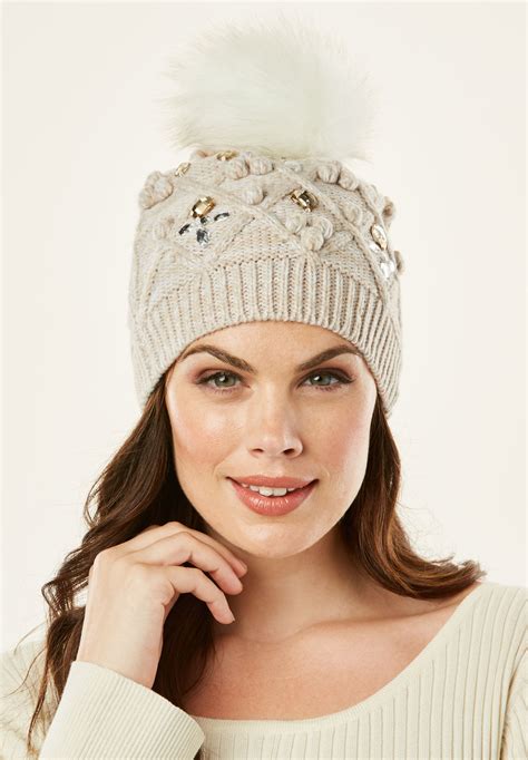 Cable Knit Pom Pom Hat | Fullbeauty Outlet