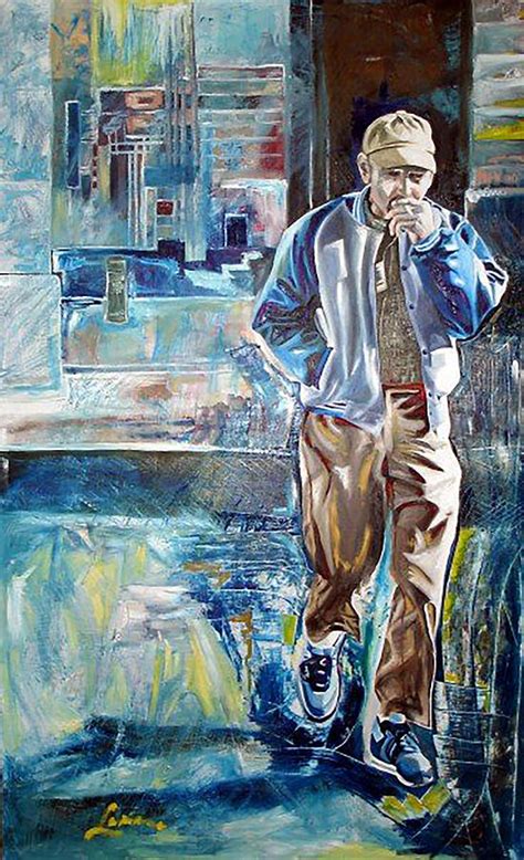 Smoking Man Painting by Ladianne Henderson - Fine Art America