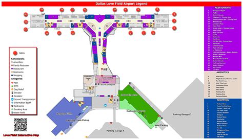 Terminal Map | Dallas Love Field Airport