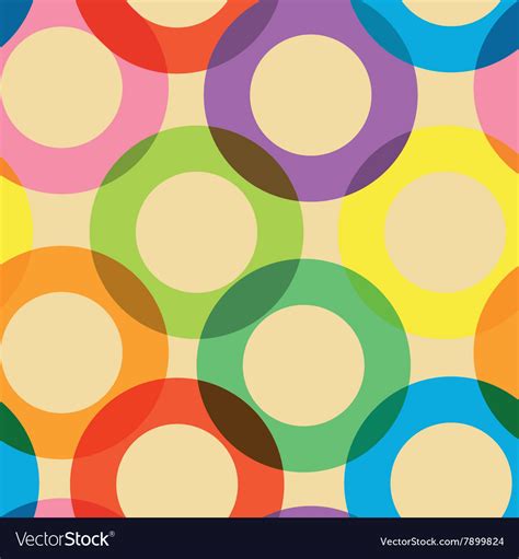 Pattern with colorful circles Royalty Free Vector Image