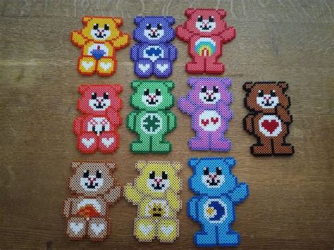 Care Bears | Perler beads, Perler bead patterns, Diy perler beads